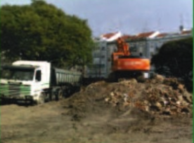 Snowy mountain peaks